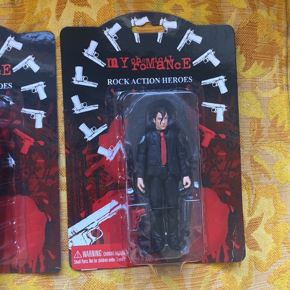 RARE MY CHEMICAL ROMANCE ROCK ACTION HEROES FIGURES SEG TOYS 2005 FULL SET - Picture 8 of 14